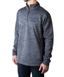 Lucchese-inc Mirrored L Quarter Zip :: Navy APPAREL
