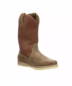 Lucchesse-inc Suede Pull On Range Boot :: Olive Boots