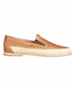 Lucchesse-inc Raffia Slip On :: Brown SHOES