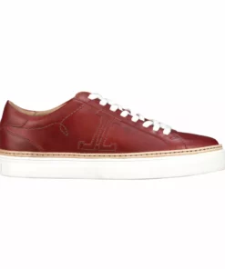 Lucchesse-inc Double L Lace Up Sneaker :: Red