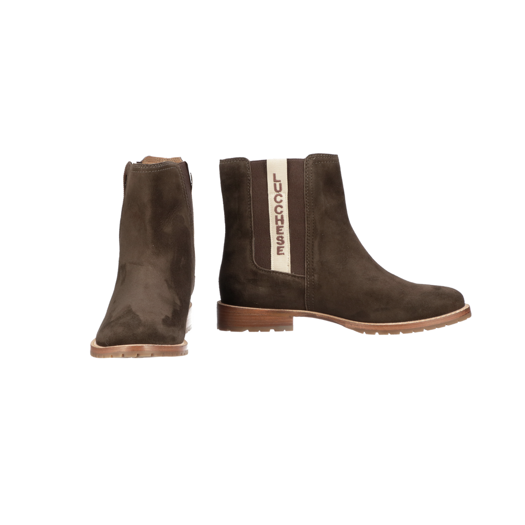 New π Lucchesse-inc Suede Garden Boot :: Brown β 6 Lucchesse-inc Suede Garden Boot :: Brown