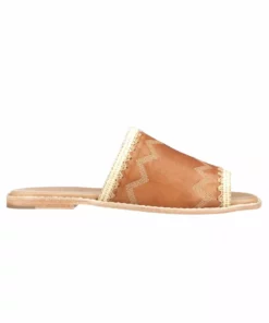 Lucchesse-inc Raffia Sandal :: Brown