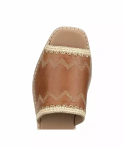 Lucchesse-inc Raffia Sandal :: Brown