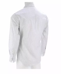 Lucchese-inc APPAREL El Paso :: White/Blue Stripe