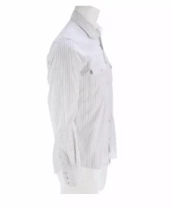 Lucchese-inc APPAREL El Paso :: White/Blue Stripe