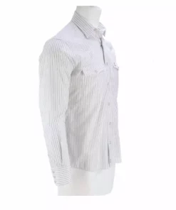 Lucchese-inc APPAREL El Paso :: White/Blue Stripe