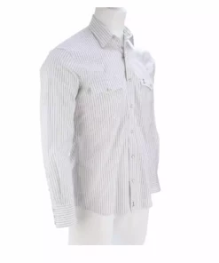 Lucchese-inc APPAREL El Paso :: White/Blue Stripe