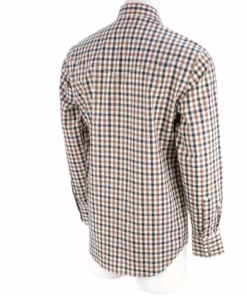 Lucchese-inc APPAREL El Paso :: White/Blue/Brown Large Check