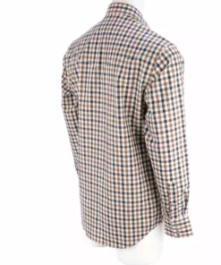 Lucchese-inc APPAREL El Paso :: White/Blue/Brown Large Check