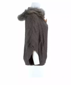 Lucchese-inc Cable Knit Poncho :: Grey APPAREL