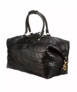 Lucchese-inc Giant Gator Duffel - Small :: Black Duffels