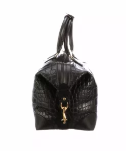 Lucchese-inc Giant Gator Duffel - Small :: Black Duffels