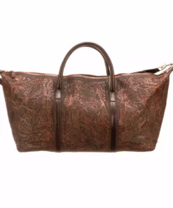 Lucchese-inc Hand-Tooled Duffel :: Brown Duffels