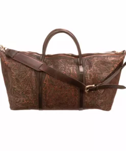 Lucchese-inc Hand-Tooled Duffel :: Brown Duffels