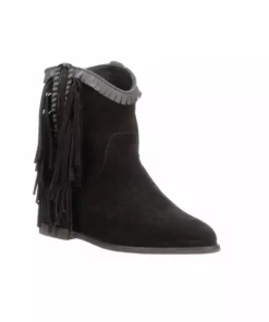 Lucchesse-inc Martina Fringe :: Black BOOTS
