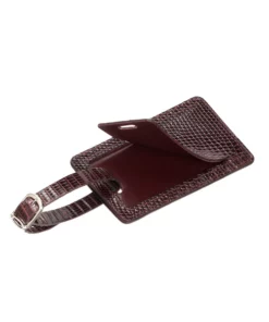 Lucchese-inc Exotic Luggage Tag :: Burgundy Luggage Tags