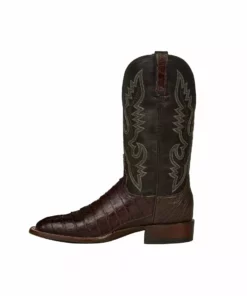 Lucchese-inc Trent :: Barrel Brown + Dark Brown Boots