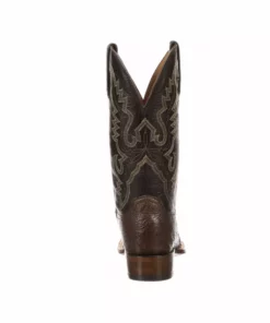 Lucchese-inc Trent :: Barrel Brown + Dark Brown Boots