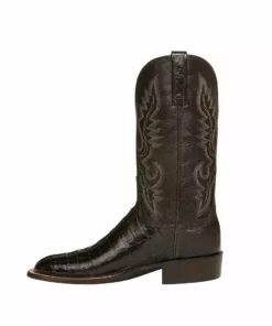 Lucchese-inc Trent :: Chocolate + Dark Brown Boots