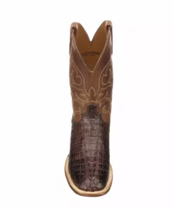 Lucchese-inc Haan :: Barrel Brown + Chocolate Boots