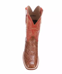 Lucchese-inc Bryan Exotic :: Cognac + Pekoe Orange Boots