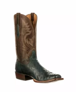 Lucchese-inc Cliff :: Navy + Chocolate