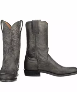 Lucchesse-inc Leadville Roper :: Anthracite Boots