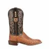 Lucchesse-inc Boots RAM Men's Ostrich Horseman Boot :: Antique Tan
