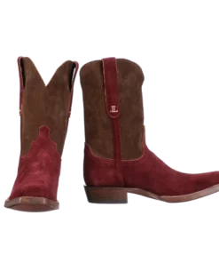 Lucchesse-inc Boots Stead :: Red + Chocolate