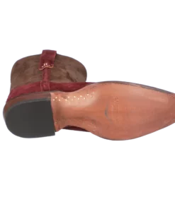 Lucchesse-inc Boots Stead :: Red + Chocolate