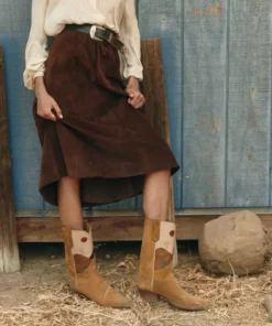 Lucchesse-inc Women's White Sands :: Cognac BOOTS