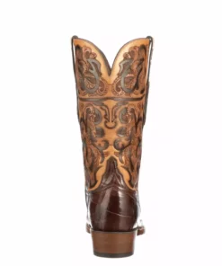 Lucchesse-inc Boots RAM Men's Tooled Western Boot :: Antique Chocolate