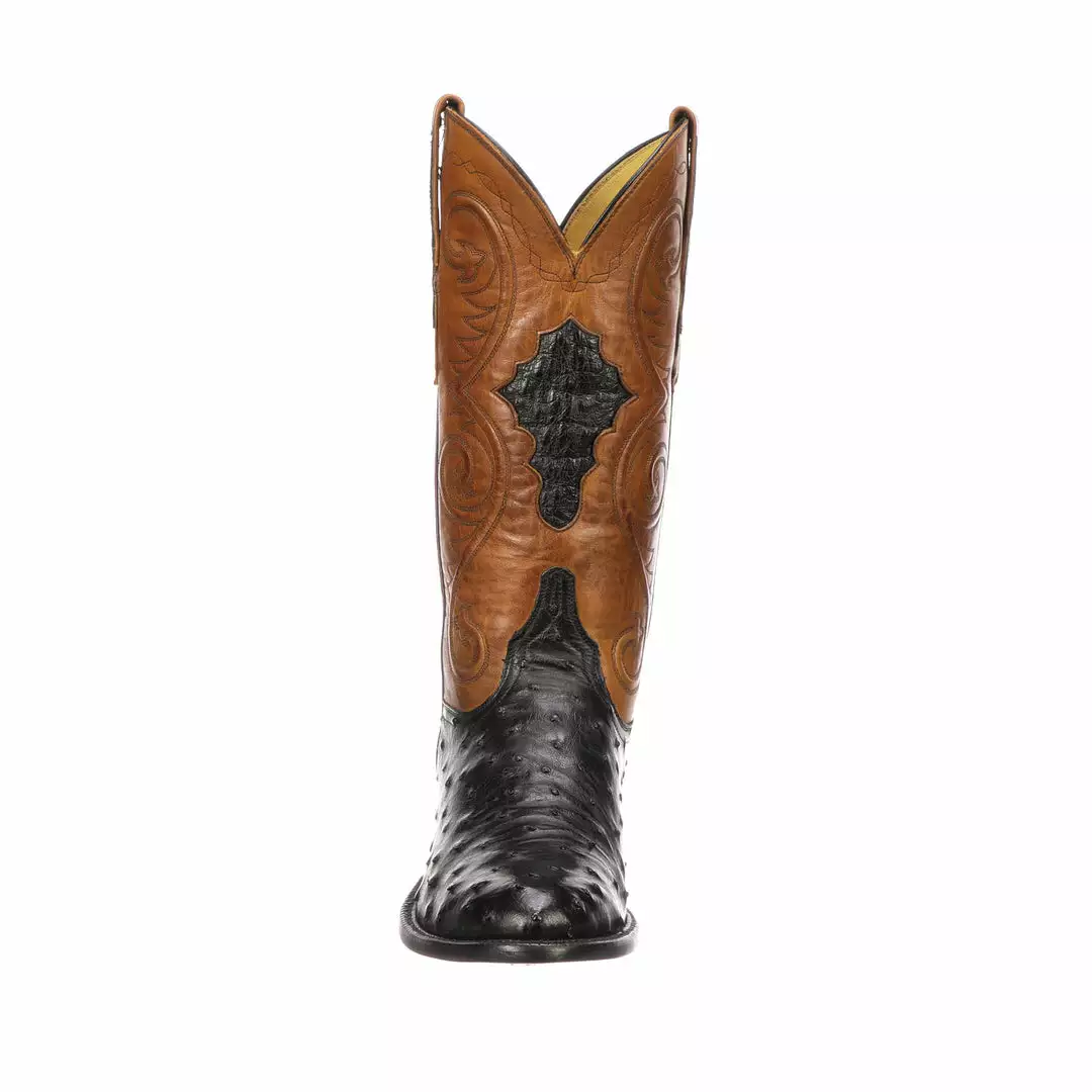 Best Sale โ Lucchese-inc Men Randall :: Black + Cognac ๐ 10 Lucchese-inc Men Randall :: Black + Cognac
