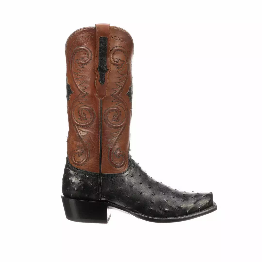 Best Sale โ Lucchese-inc Men Randall :: Black + Cognac ๐ 3 Lucchese-inc Men Randall :: Black + Cognac