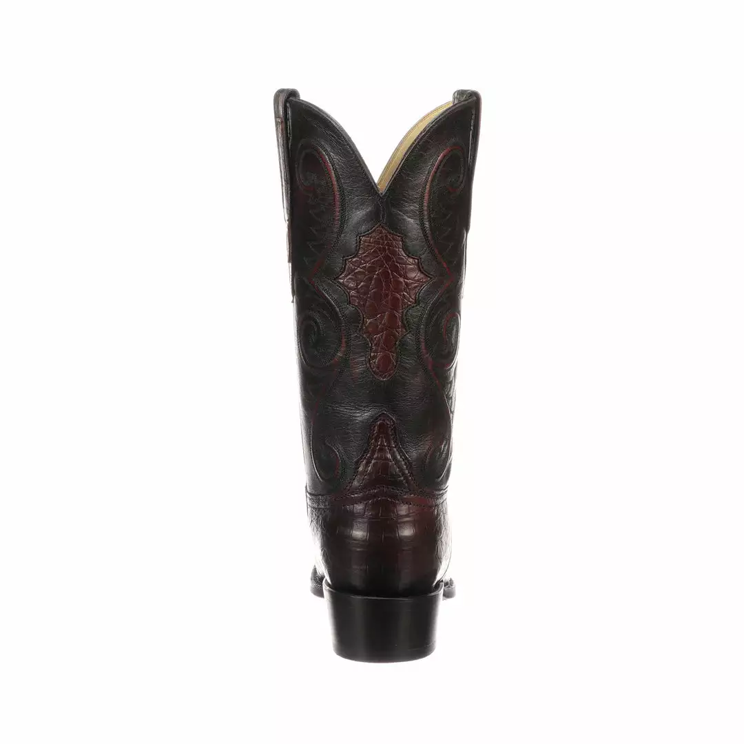 Discount ❤️ Lucchese-inc Jones :: Black Cherry ⭐ 7 Lucchese-inc Jones :: Black Cherry