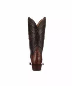 Lucchese-inc Cruz :: Dark Brown + Black Boots
