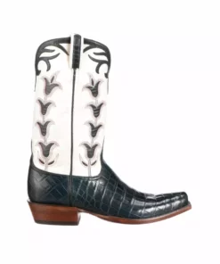 Lucchesse-inc Tulip Exotic :: Navy + Wheat Boots