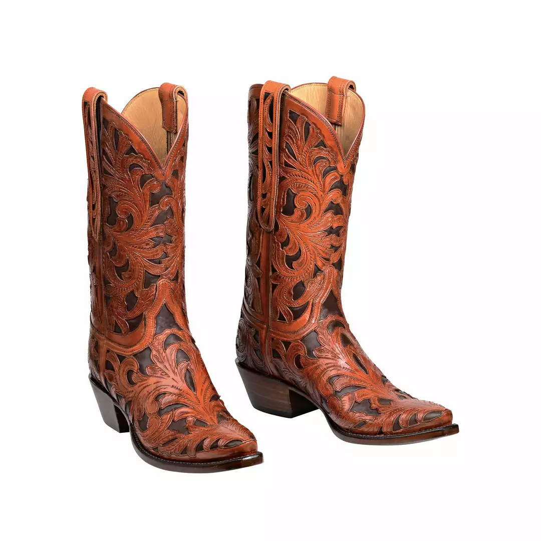 Hot Sale π Lucchese-inc Kent :: Mahogany + Chocolate π 5 Lucchese-inc Kent :: Mahogany + Chocolate