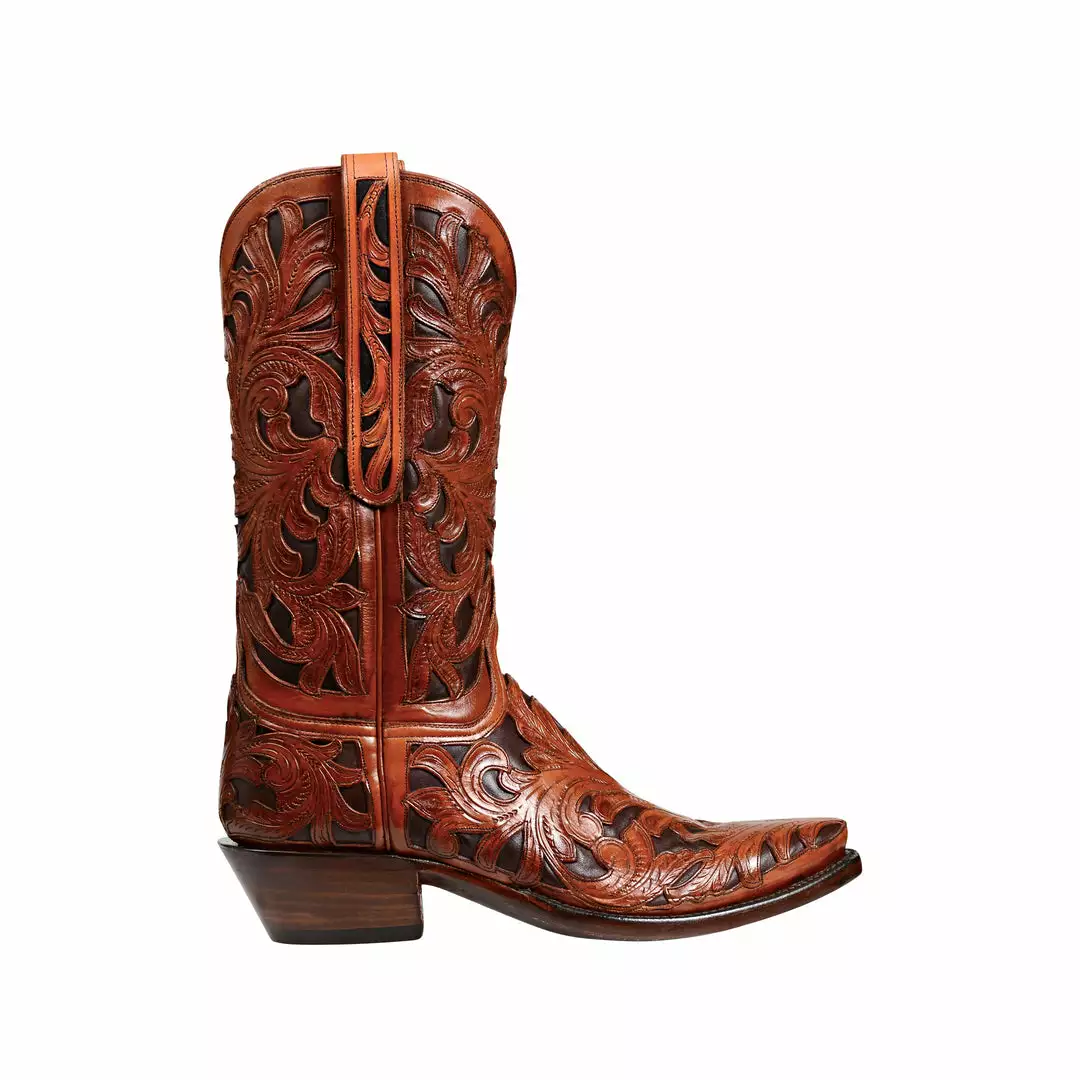 Hot Sale π Lucchese-inc Kent :: Mahogany + Chocolate π 3 Lucchese-inc Kent :: Mahogany + Chocolate