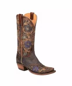 Lucchese-inc BOOTS Drea :: Dark Brown + Natural