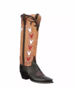 Lucchesse-inc Ladies Tall Tulip :: Black + Rust