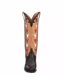 Lucchesse-inc Ladies Tall Tulip :: Black + Rust
