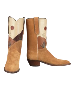 Lucchesse-inc Women's White Sands :: Cognac BOOTS