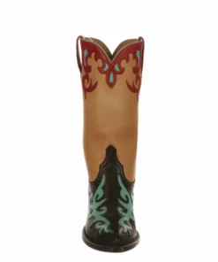 Lucchese-inc BOOTS Hollywood Rose :: Black + Antique Saddle