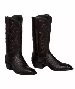 Lucchese-inc Boots Charles :: Black Cherry + Cordovan