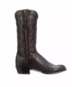 Lucchese-inc Boots Charles :: Black Cherry + Cordovan