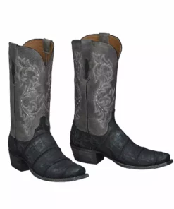 Lucchese-inc Burke :: Black + Charcoal
