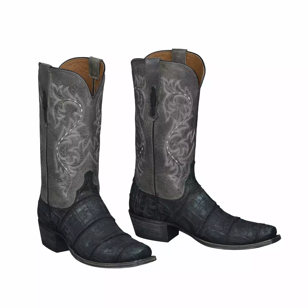 Budget β€οΈ Lucchese-inc Burke :: Black + Charcoal π 4 Lucchese-inc Burke :: Black + Charcoal