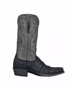 Lucchese-inc Burke :: Black + Charcoal