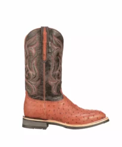 Lucchese-inc Rowdy Ostrich :: Cognac + Brown Men
